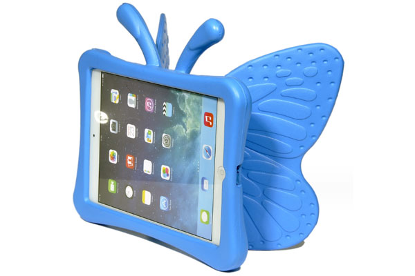 Blue butterfly tablet case